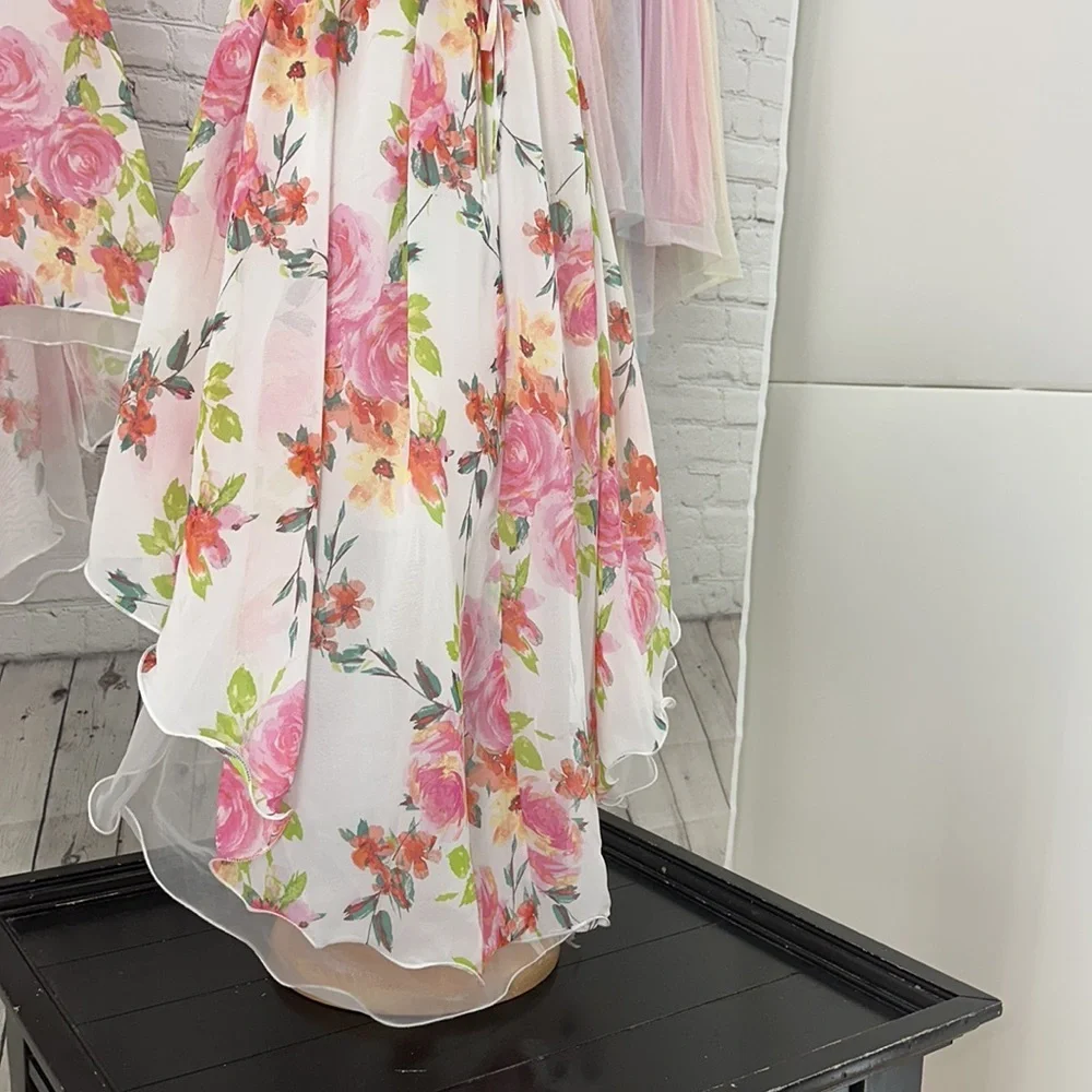 Speechless Girls Chiffon and lace coral dress in size 14‎